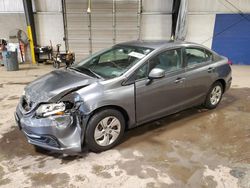 Salvage cars for sale at Chalfont, PA auction: 2013 Honda Civic LX