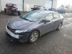 Salvage cars for sale at auction: 2015 Honda Civic LX