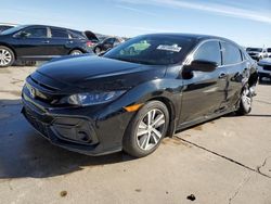 Salvage cars for sale from Copart Grand Prairie, TX: 2021 Honda Civic LX