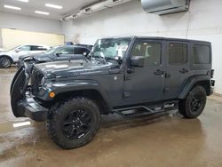 Salvage cars for sale at Davison, MI auction: 2016 Jeep Wrangler Unlimited Sport