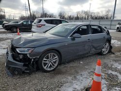 Salvage cars for sale at Columbus, OH auction: 2022 Audi A4 Premium Plus 45