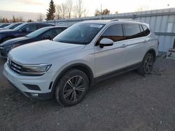 Salvage cars for sale from Copart Bowmanville, ON: 2018 Volkswagen Tiguan SEL Premium