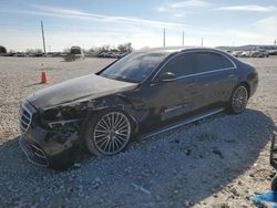 Salvage cars for sale at Taylor, TX auction: 2022 Mercedes-Benz S 500 4matic