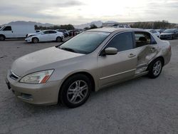 Salvage cars for sale at Las Vegas, NV auction: 2007 Honda Accord EX