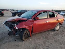 Salvage cars for sale at Houston, TX auction: 2015 Nissan Versa S