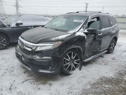 Salvage cars for sale at Elgin, IL auction: 2019 Honda Pilot Elite