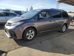 Salvage cars for sale from Copart Hayward, CA: 2020 Toyota Sienna LE