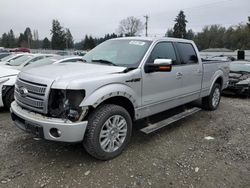 Salvage cars for sale at Graham, WA auction: 2012 Ford F150 Supercrew