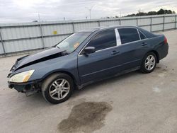 Salvage cars for sale at Dunn, NC auction: 2007 Honda Accord EX