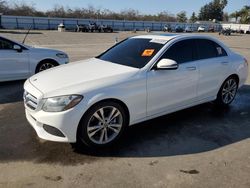 Salvage cars for sale at Fresno, CA auction: 2018 Mercedes-Benz C300