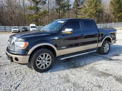 Salvage cars for sale at Gainesville, GA auction: 2012 Ford F150 Supercrew