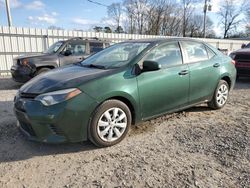 Salvage cars for sale at Gastonia, NC auction: 2015 Toyota Corolla L