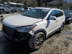 Salvage cars for sale at Savannah, GA auction: 2017 Hyundai Santa FE SE