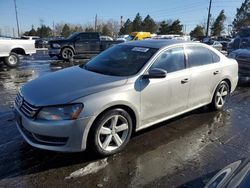 Salvage cars for sale at Denver, CO auction: 2013 Volkswagen Passat SE