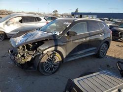 Salvage cars for sale at Woodhaven, MI auction: 2020 Hyundai Tucson Limited