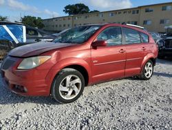 Salvage cars for sale from Copart Opa Locka, FL: 2005 Pontiac Vibe