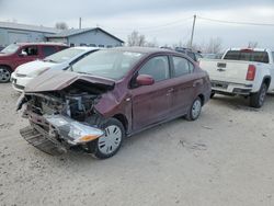 Salvage cars for sale at Pekin, IL auction: 2021 Mitsubishi Mirage G4 ES