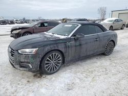 Salvage cars for sale at Kansas City, KS auction: 2018 Audi A5 Premium Plus