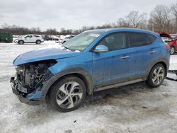 Salvage cars for sale from Copart Ellwood City, PA: 2018 Hyundai Tucson Value