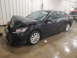 Salvage cars for sale at Franklin, WI auction: 2014 Honda Accord EXL