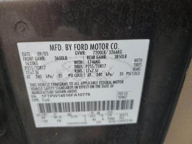 2006 Ford F150 Supercrew