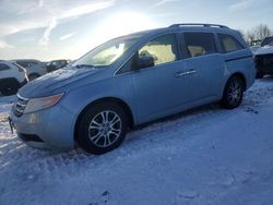 Salvage cars for sale at Wayland, MI auction: 2013 Honda Odyssey EXL