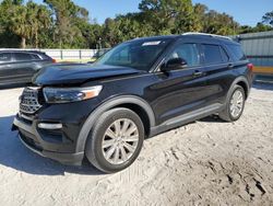 Salvage cars for sale from Copart Fort Pierce, FL: 2020 Ford Explorer Limited