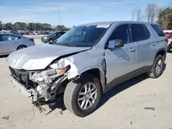 Chevrolet salvage cars for sale: 2018 Chevrolet Traverse LS