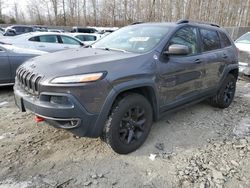 Jeep Cherokee salvage cars for sale: 2015 Jeep Cherokee Trailhawk