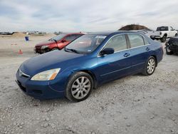 Salvage cars for sale at Taylor, TX auction: 2006 Honda Accord EX