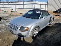 Salvage cars for sale at Spartanburg, SC auction: 2001 Audi TT