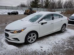 Chevrolet Vehiculos salvage en venta: 2017 Chevrolet Cruze Premier