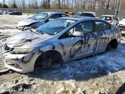 Salvage cars for sale at Waldorf, MD auction: 2014 Honda Civic EX