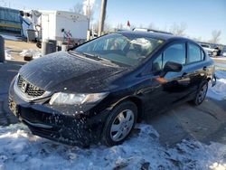 Salvage cars for sale from Copart Pekin, IL: 2014 Honda Civic LX