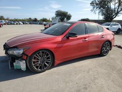 Salvage cars for sale at Orlando, FL auction: 2017 Infiniti Q50 RED Sport 400