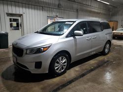 Salvage cars for sale at York Haven, PA auction: 2017 KIA Sedona LX