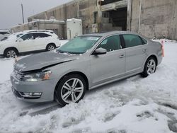 Salvage cars for sale at Fredericksburg, VA auction: 2013 Volkswagen Passat SEL