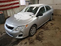 Salvage cars for sale from Copart Lyman, ME: 2009 Toyota Corolla Base