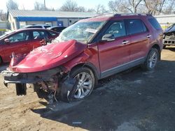 Salvage cars for sale at Wichita, KS auction: 2015 Ford Explorer XLT