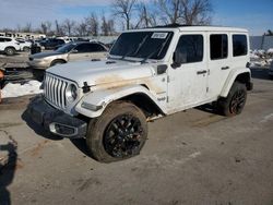 Salvage cars for sale at Bridgeton, MO auction: 2021 Jeep Wrangler Unlimited Sahara 4XE