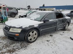 Salvage cars for sale at Woodhaven, MI auction: 2005 Audi A8 L Quattro