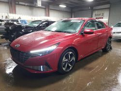 Salvage cars for sale at Elgin, IL auction: 2021 Hyundai Elantra Limited