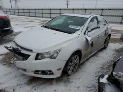 Carros salvage a la venta en subasta: 2014 Chevrolet Cruze LTZ