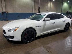 Salvage cars for sale at Woodhaven, MI auction: 2016 Maserati Quattroporte S