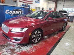 Salvage cars for sale from Copart Angola, NY: 2017 Lincoln MKZ Reserve