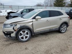 Vehiculos salvage en venta de Copart Davison, MI: 2017 Lincoln MKC Premiere