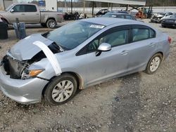 Salvage cars for sale at auction: 2012 Honda Civic LX