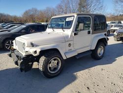 Salvage cars for sale at North Billerica, MA auction: 2002 Jeep Wrangler / TJ Sahara