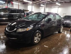 Salvage cars for sale at New Britain, CT auction: 2015 Honda Civic LX