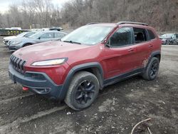 Jeep Cherokee salvage cars for sale: 2017 Jeep Cherokee Trailhawk